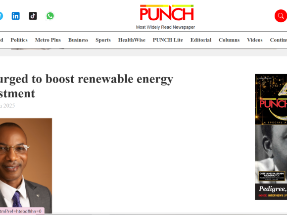 FG urged to boost renewable energy investment