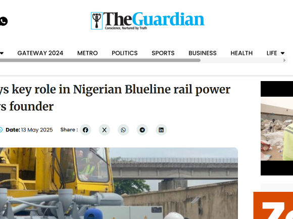 ADVAD plays key role in Nigerian Blueline rail power project, says founder